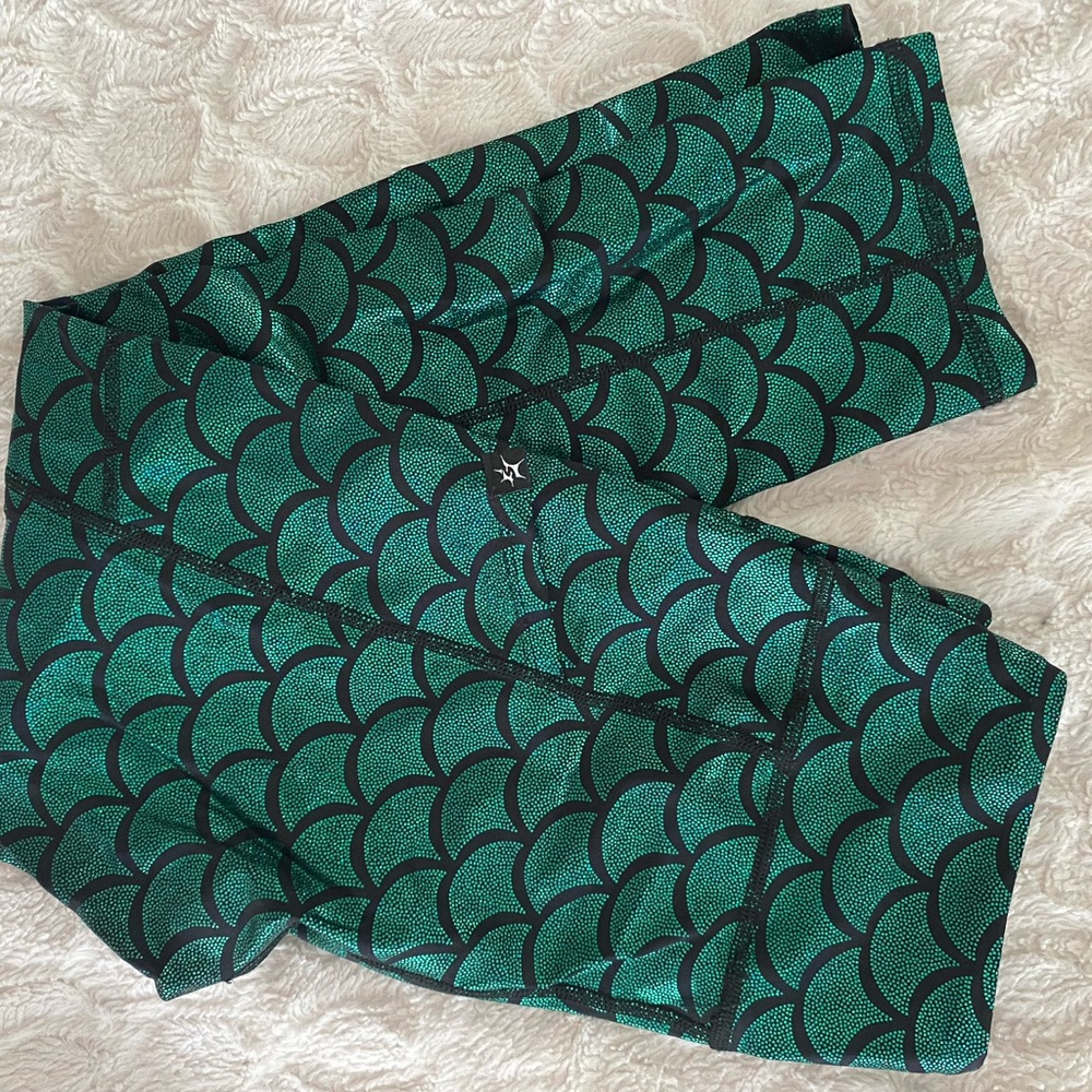 Mermaid pattern Disney princess running pants